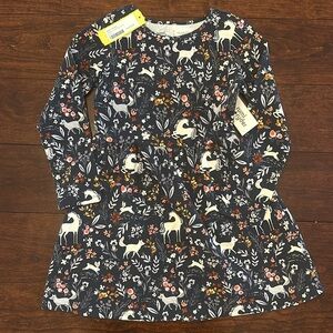 New with tags. Rumi + Ryder girls long sleeve dress, size 6-7 (small).